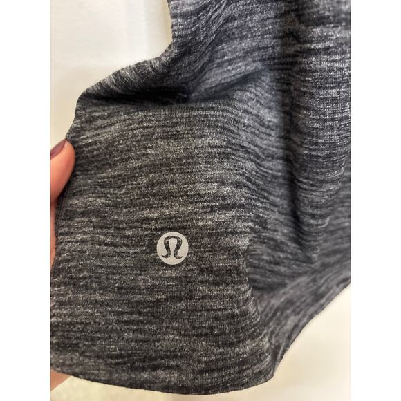 Lululemon Trapeze Twist Tank Womens 8 Heathered Gray Open Back Racerback Yoga - Picture 4 of 4